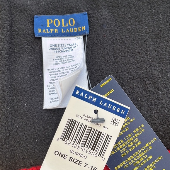POLO RALPH LAUREN ONE SIZE 164 cm X 24 cm SUPER COMFY SCARF 🧣 🧣🧣🧣SNOW DAY!!! - Picture 2 of 7